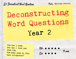 Deconstructing Word Questions - Y2