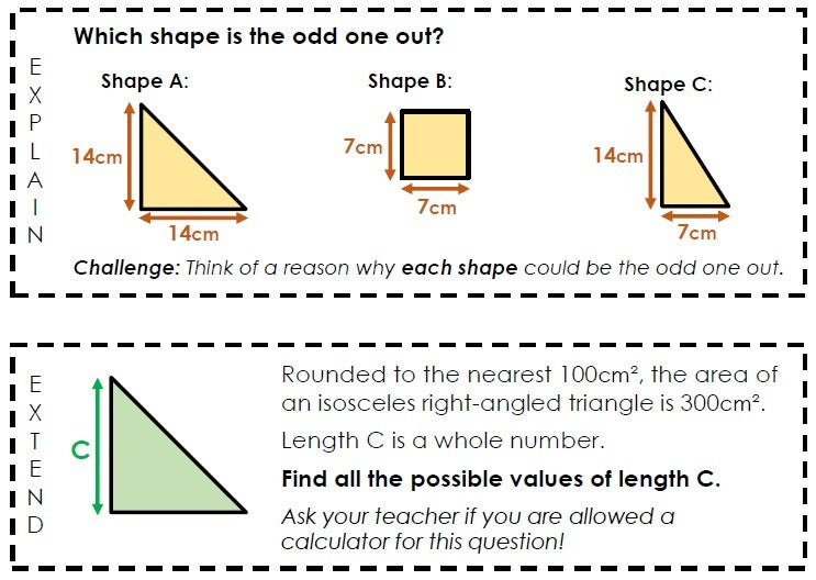 triangle area challenges